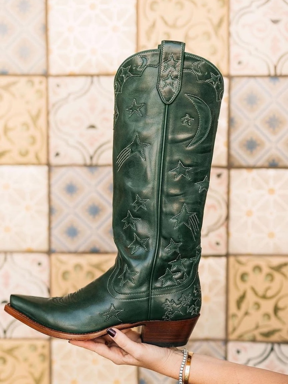 Like New Miron Crosby Margaretta Forrest Green Boot